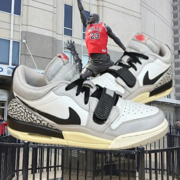 Nike Air Jordan Legacy 312 Low Lifestyle Grey/Black CD9054-101 Youth Size US 7 - Picture 1 of 13